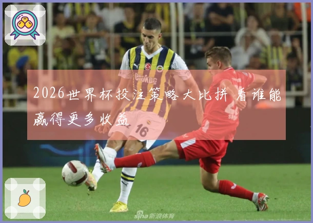 2026世界杯投注策略大比拼 看谁能赢得更多收益